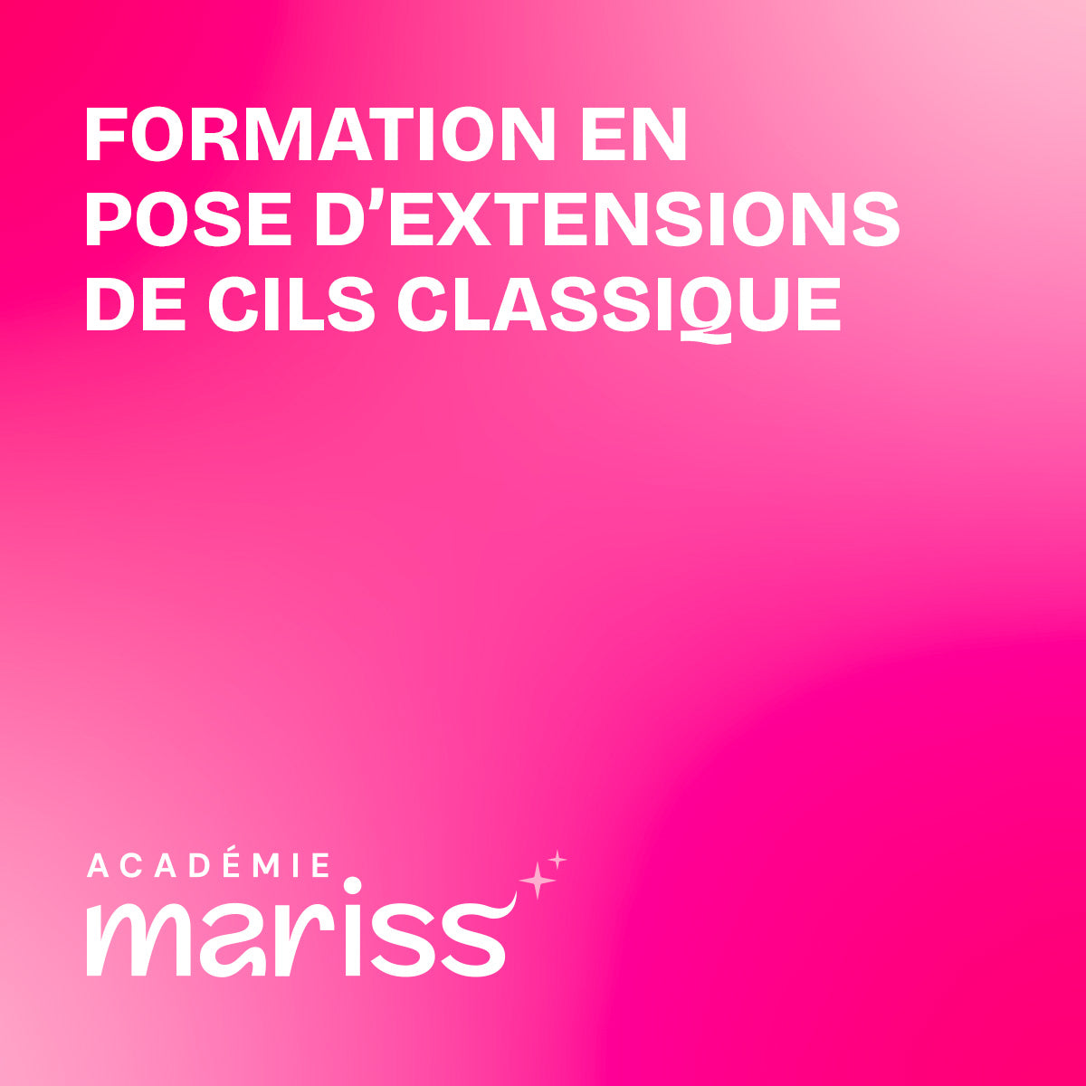 Training in the application of classic eyelash extensions